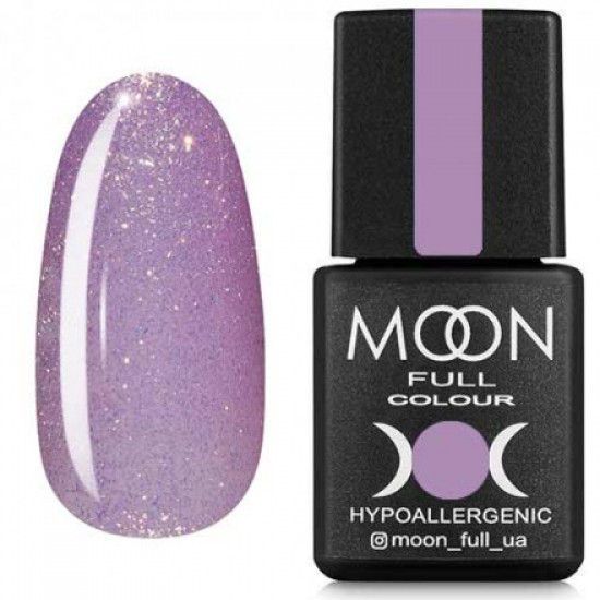MOON FULL color Gel polish 305 light lilac with gold shimmer, 8 ml