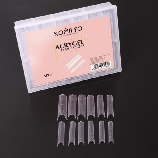 Acrygel top nail forms ( Arch ) 120 pcs. Komilfo
