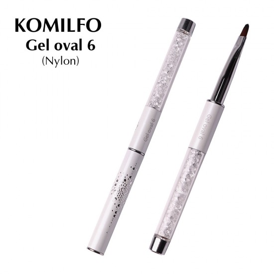 Komilfo Gel brush oval 6 (nylon)