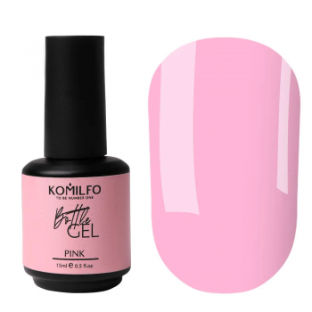 Komilfo Bottle Gel Pink with brush 15 ml
