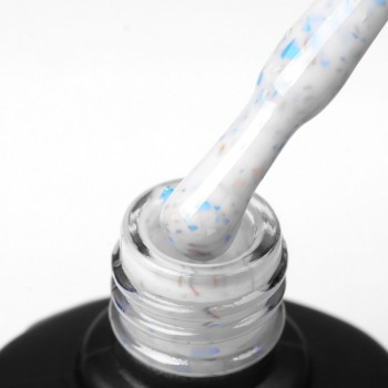 Potal Base №P008 Komilfo 8 ml (milky white with blue and gold potal)