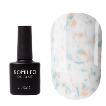 Potal Base №P008 Komilfo 8 ml (milky white with blue and gold potal)