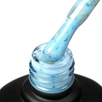 Potal Base №P010 Komilfo 8 ml (blue with blue and gold potal)