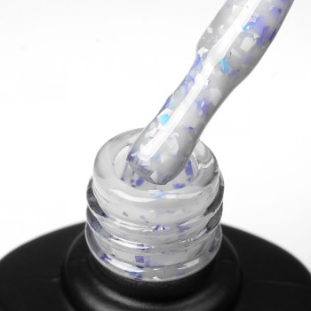Potal Base №P013 Komilfo 8 ml (milky gray with multi-colored potal)