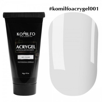 Komilfo Acryl gel №001 clear - 30 ml