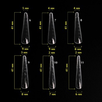 Acrygel top nail forms ( Modern ) 120 pcs. Komilfo