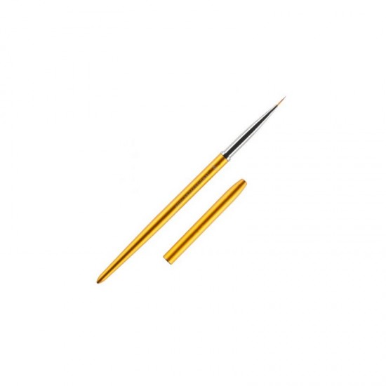 Кисть для росписи в тубусе №00/3 (нейлон; ручка: метал, акрил, цвет : золото) Kodi Professional